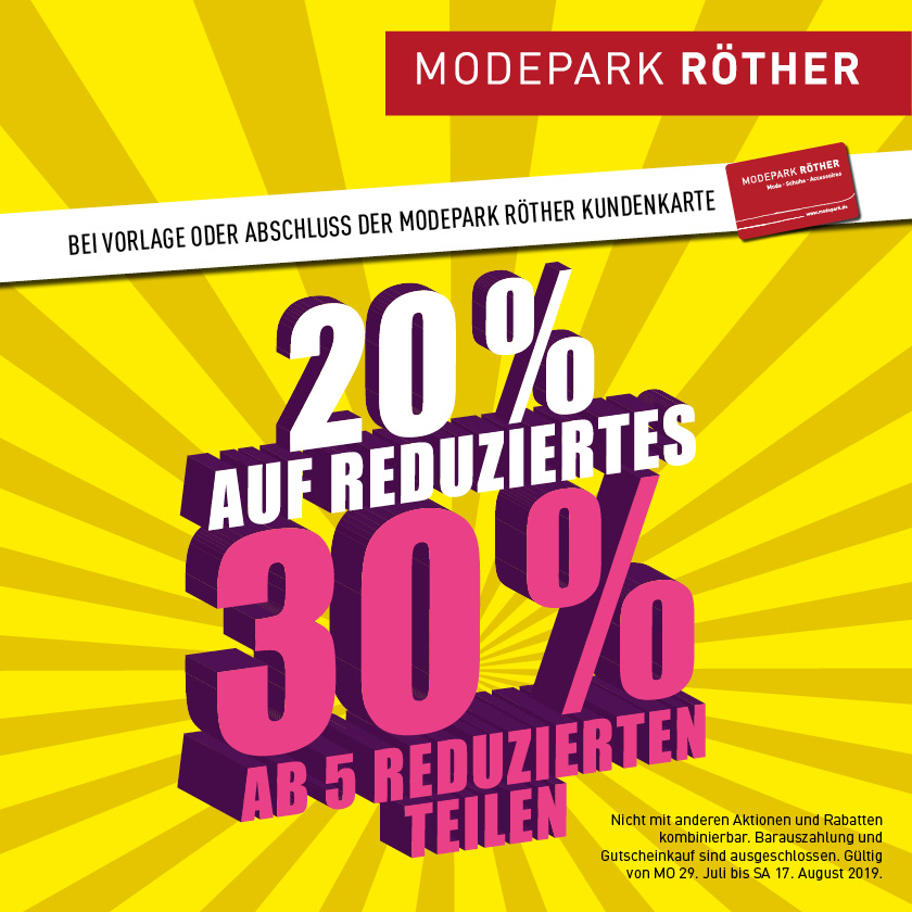 Modepark-Röther Sommeraktion Modepark-Röther Sommeraktion