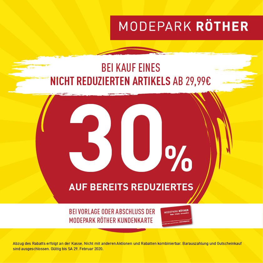 Aktion beim Modepark Röther Aktion beim Modepark Röther